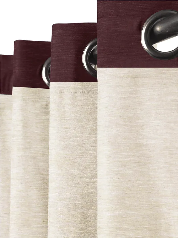 Pack_of_2_Cotton_Beige_Brown_blossom_bale_Collection_Curtain_Set_for_Window_and_Door