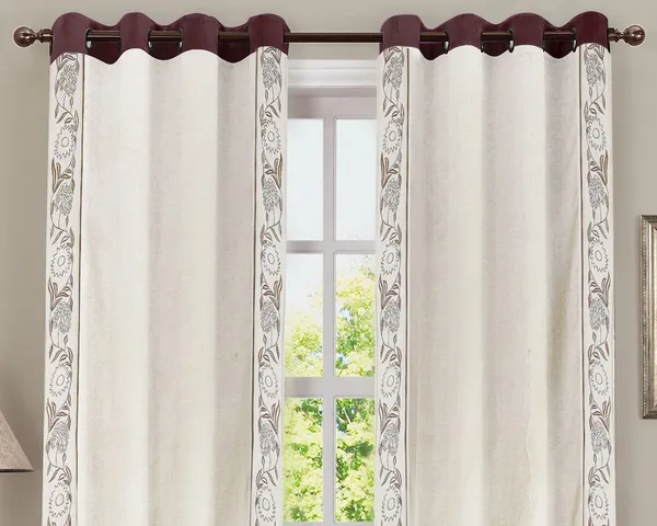 Pack_of_2_Cotton_Beige_Brown_blossom_bale_Collection_Curtain_Set_for_Window_and_Door