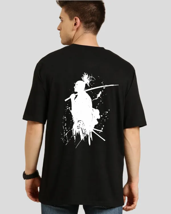 Black_Oversized_Printed_Half_Sleeve_Cotton_T-Shirt_For_Men
