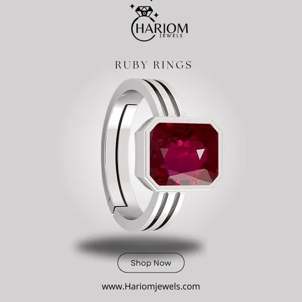 Ruby_Green_Emerald_Panna_Created__Adjustable_Silver_Plating_Ring_For_Astrological_Purpose_Men_&_Women_From_4.25_Ratti_to_20.25_Ratti