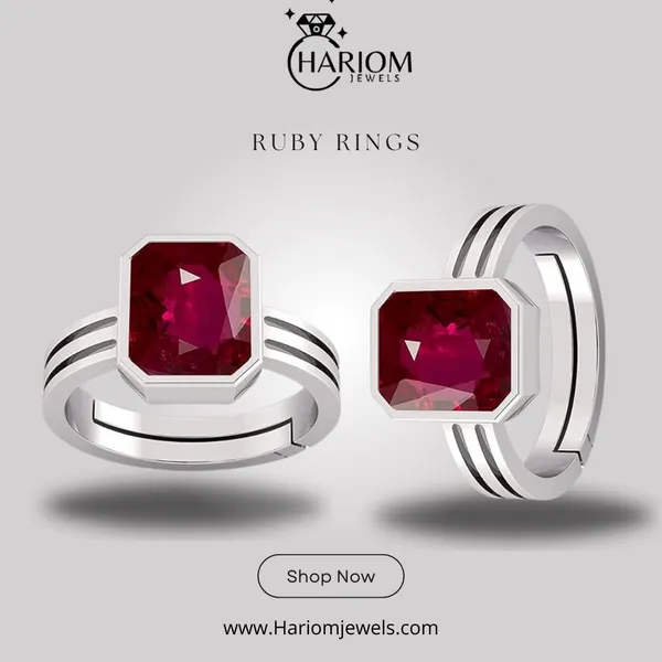 Ruby_Green_Emerald_Panna_Created__Adjustable_Silver_Plating_Ring_For_Astrological_Purpose_Men_&_Women_From_4.25_Ratti_to_20.25_Ratti