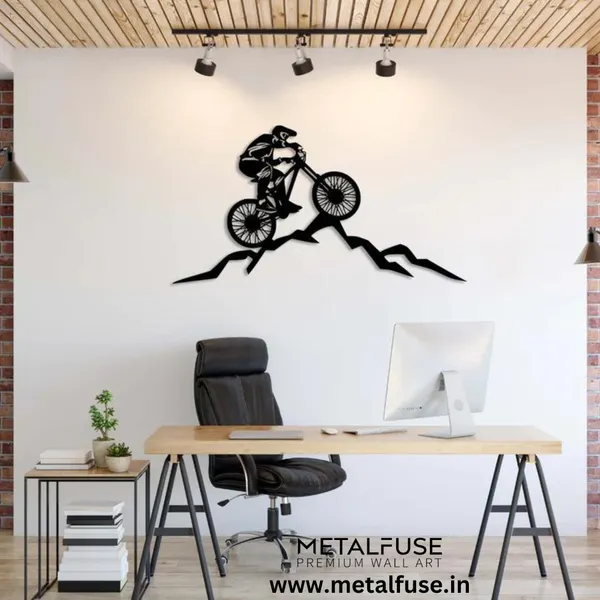 Wooden_Wall_Art_for_Home_Decoration__|_Mountain_Biker__|_Black