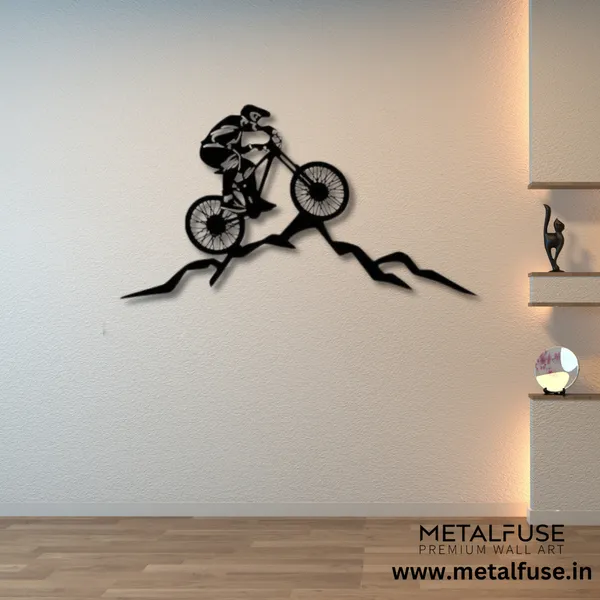 Wooden_Wall_Art_for_Home_Decoration__|_Mountain_Biker__|_Black