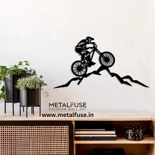 Wooden_Wall_Art_for_Home_Decoration__|_Mountain_Biker__|_Black