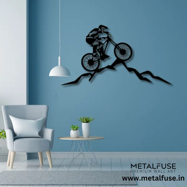 Wooden_Wall_Art_for_Home_Decoration__|_Mountain_Biker__|_Black