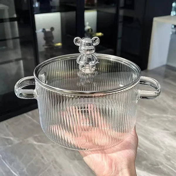 1600ML_Glass_Serving_Bowl_with_Teddy_Lid_Cooking_Pot_Mixing_Bowl_with_Lid_Set_of_1_Microwave_Safe_Heat_Resistant_Serveware_Mixing_Pot_Casserole_Serving_Dish