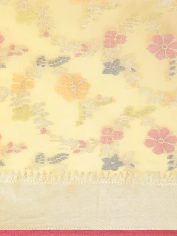Yellow_Masrise_Cotton/Cotton_Banarasi_Sarees_For_Women
