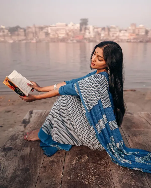 Handicraft_Women's_Block_Print_Pure_Soft_Cotton_Saree_With_Blouse_Piece_With_Blouse_Piece