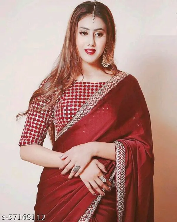 Embroidered_Bollywood_Art_Silk_Saree_(Maroon)