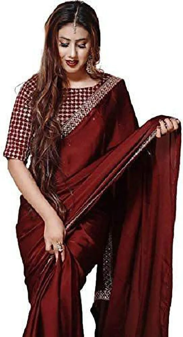 Embroidered_Bollywood_Art_Silk_Saree_(Maroon)