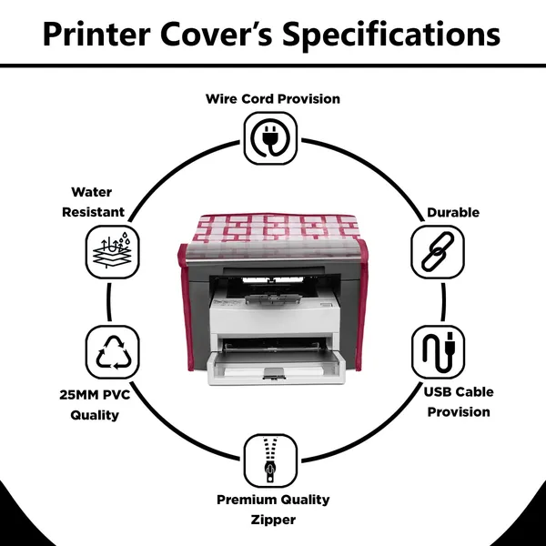 Zipper_Printer_Cover_For_HP_Laser_Jet_M1005_Printer_(Material-_PVC,_Size-17x11.5x11_Inches,_Color-_Red)
