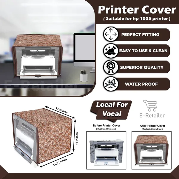Zipper_Printer_Cover_For_HP_Laser_Jet_M1005_Printer_(Material-_PVC,_Size-17x11.5x11_Inches,_Color-_Yellow)
