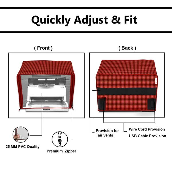 Zipper_Printer_Cover_For_HP_Laser_Jet_M1005_Printer_(Material-_PVC,_Size-17x11.5x11_Inches,_Color-_Red)