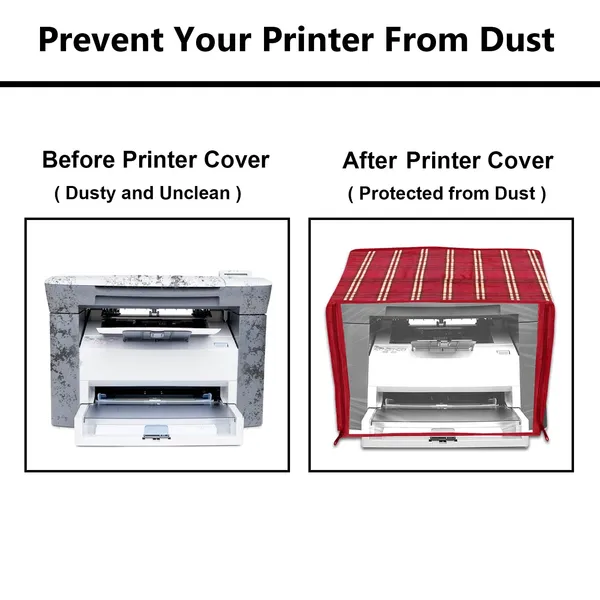 Zipper_Printer_Cover_For_HP_Laser_Jet_M1005_Printer_(Material-_PVC,_Size-17x11.5x11_Inches,_Color-_Red)