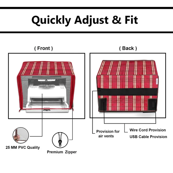 Zipper_Printer_Cover_For_HP_Laser_Jet_M1005_Printer_(Material-_PVC,_Size-17x11.5x11_Inches,_Color-_Red)