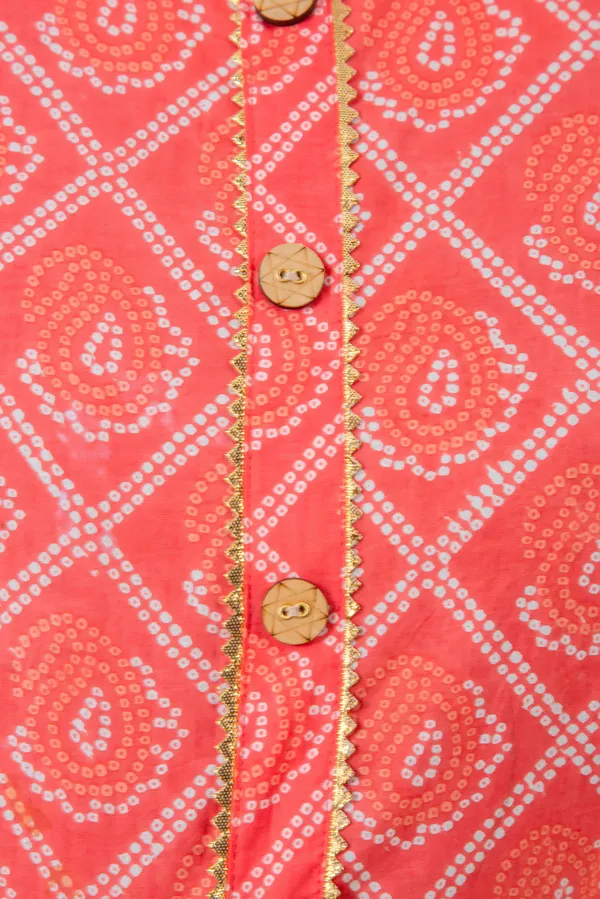 PEACH_COTTON_BHANDEJ_PRINTED_MATERNITY_KURTI
