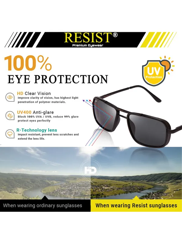 UV_Protected_Black_Rectangular_Sunglasses_For_Men_&_Women
