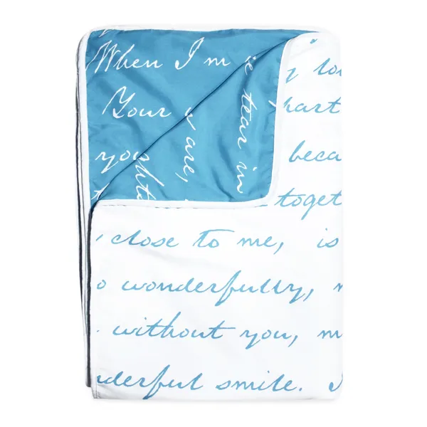 Text_Print_Single_Dohar_for_AC_Room_(Polyester,_Sky_Blue_and_White)
