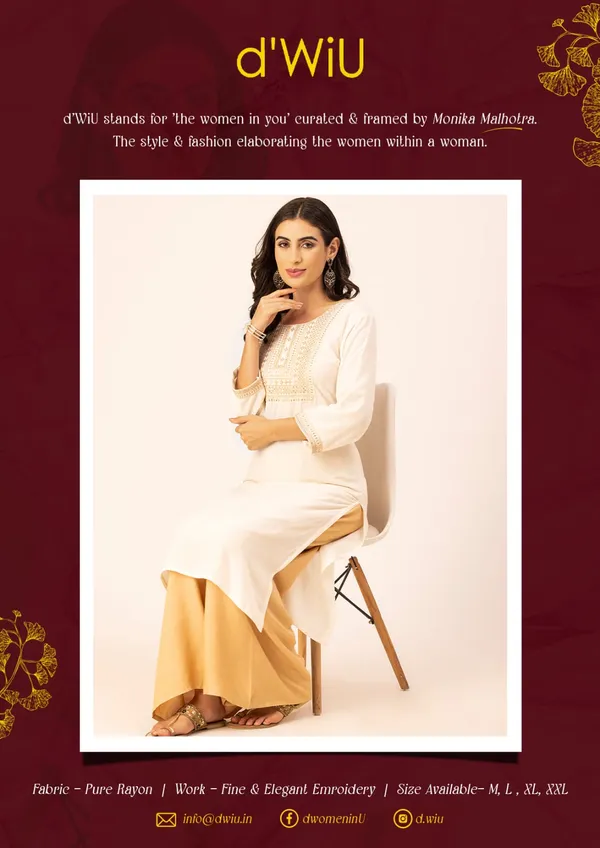 Off_White_Rayon_Women_Kurta,_Golden_Embroidery_&_Sequence_Work