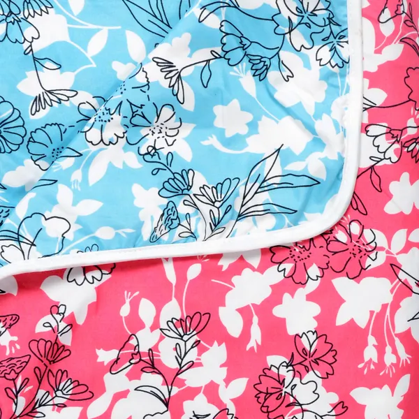 Floral_Double_Dohar_for_Mild_Winter_(Polyester,_Pink_and_Sky_Blue)