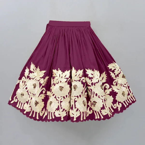 Purple_Cotton_Embroidered_Ethnic_Wear_Lehenga_Choli_For_Girls