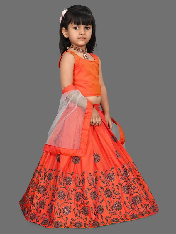 Orange_Embroidered_Taffeta_silk_Stitched_Beautiful_Traditional_lehenga_choli_for_Baby_Girl