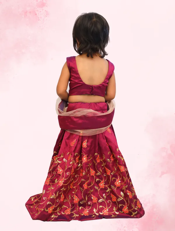 Purple_Taffeta_Silk_Embroidered_Lehenga_Choli_with_Dupata_set_For_kids_Grils_stitched_Lehenga_Choli_For_Grils