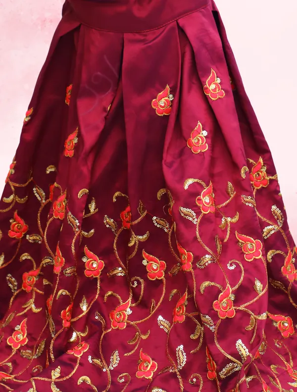 Purple_Taffeta_Silk_Embroidered_Lehenga_Choli_with_Dupata_set_For_kids_Grils_stitched_Lehenga_Choli_For_Grils