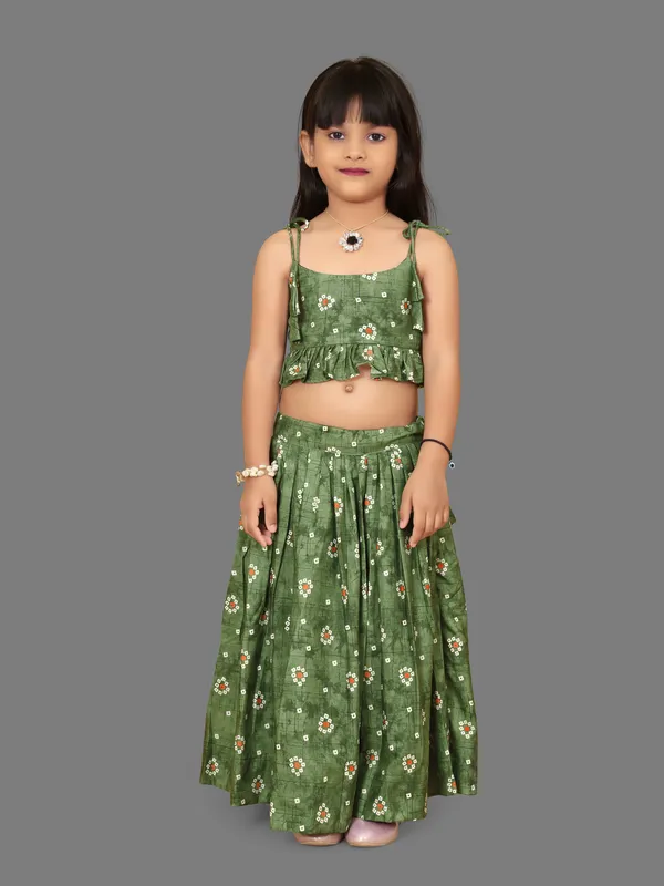 Green_Rayon_Printed_Stiched_Lehenga_Choli