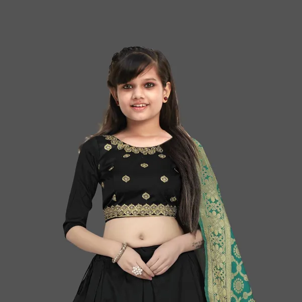 Black_Stitched_Designer_Traditional_Party_Wear_Lehenga_Choli_With_Dupatta_Set