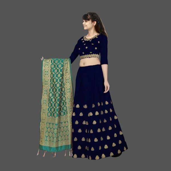Blue_Stitched_Designer_Traditional_Party_Wear_Lehenga_Choli_With_Dupatta_Set