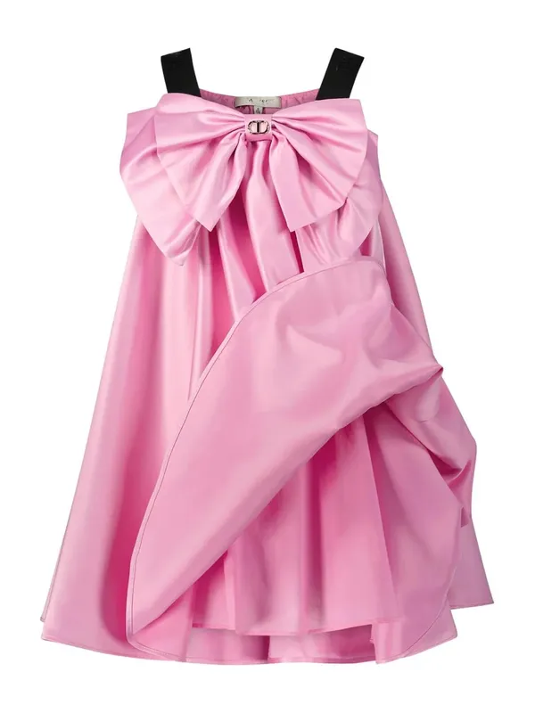 Pink_Satin_Solid_Square_Neck_Dress_For_Girls