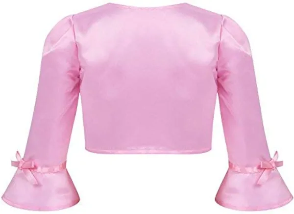 Pink_Satin_Sequined_Long_Sleeve_Shrug_For_Girls