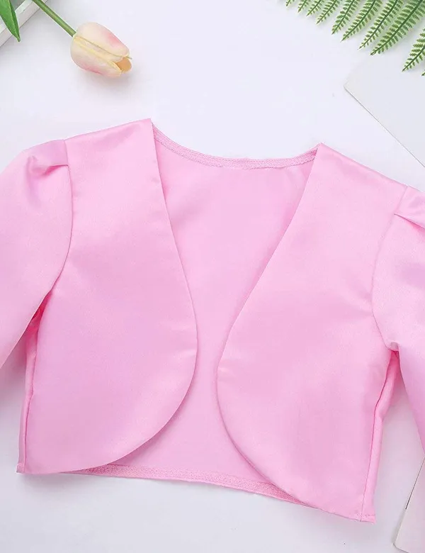 Pink_Satin_Sequined_Long_Sleeve_Shrug_For_Girls