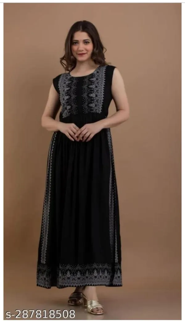 Women_Classic_Black_Printed_Long_Kurti