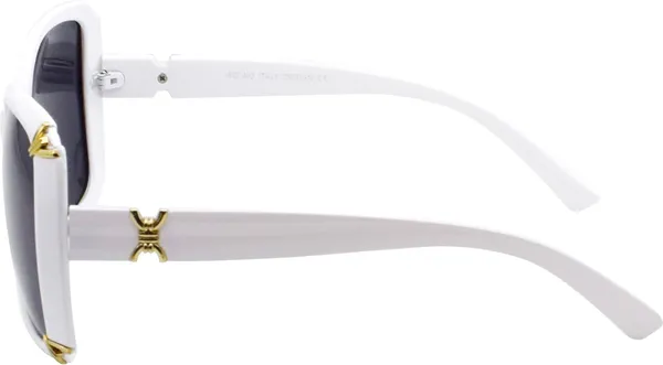 White_Retro_Square_Sunglasses_-_For_Women