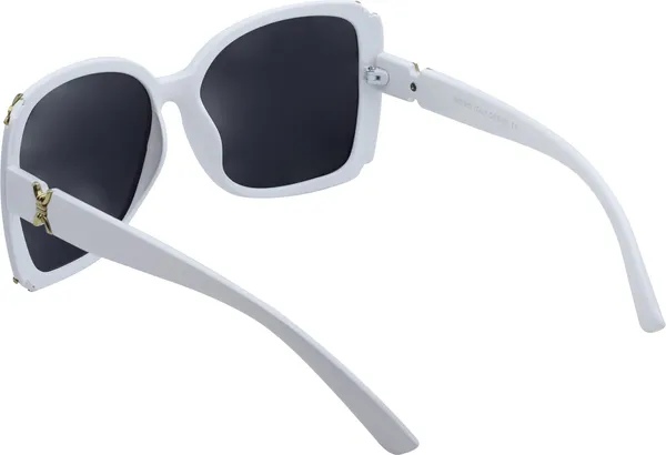 White_Retro_Square_Sunglasses_-_For_Women