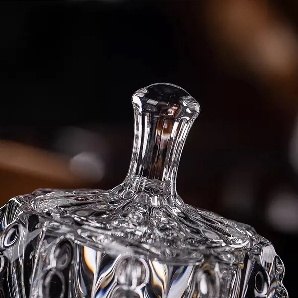 premium_Glass_Candy_Dish_with_Lid,_Crystal_Candy_Jar,_Cookie_Jar,_Flower_Decorative_Candy_Bowl