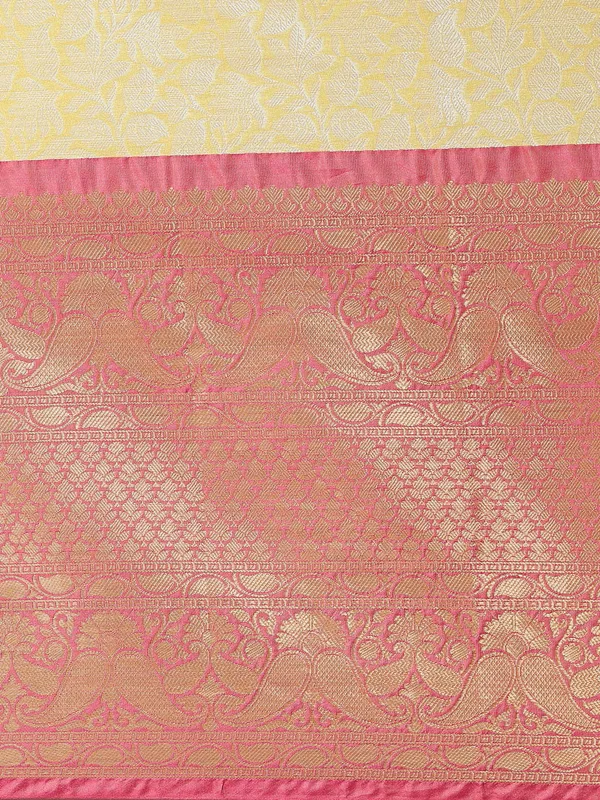 Gold_Kanchi_Silk/Brocade_Banarasi_Sarees_For_Women