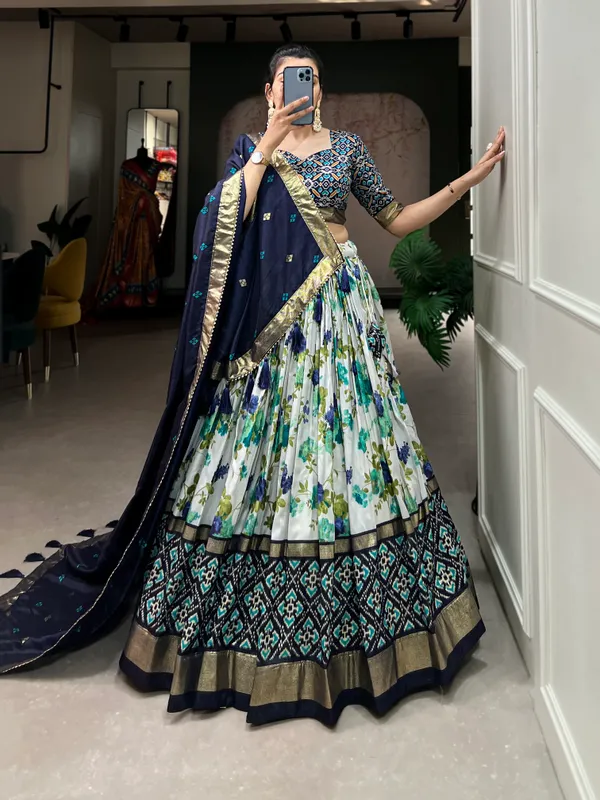 N.Blue_Premium_&_Elegant_Dola_Silk_Lehenga_Choli_For_Women