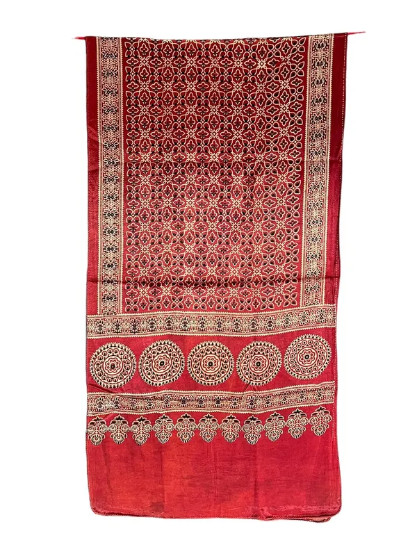Maroon_Premium_Traditional_Printed_Mashru_Silk_Stole_For_Women_&_Girls
