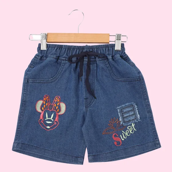 Blue_Provogue_Short_For_Girls_Casual_Embriodered_Denim-Pack_Of_1