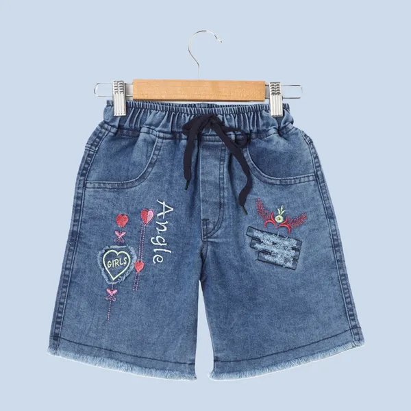 Blue_Provogue_Short_For_Boys_Casual_Embriodered_Denim-Pack_Of_1