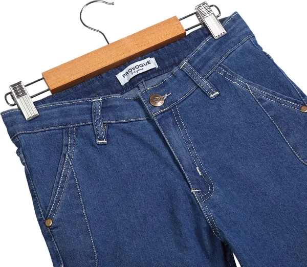 Blue_Provogue_Short_For_Boys_Casual_Dyed/Washed_Denim-Pack_Of_1