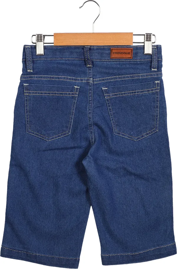 Blue_Provogue_Short_For_Boys_Casual_Dyed/Washed_Denim-Pack_Of_1