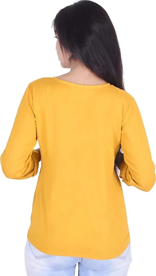 Yellow_Formal_Solid_Top_For_Women