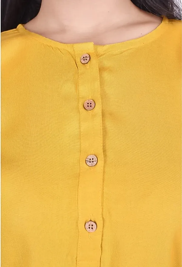 Yellow_Formal_Solid_Top_For_Women