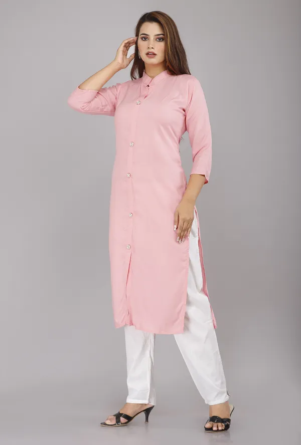 Baby_Pink_Viscose_Rayon_Printed_Casual_Wear_Kurti_For_Women