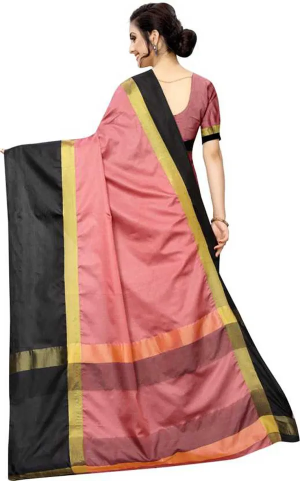 Pack_of_2_Woven_Bollywood_Lycra_Blend,_Art_Silk_Saree_Pink,_Light_Green