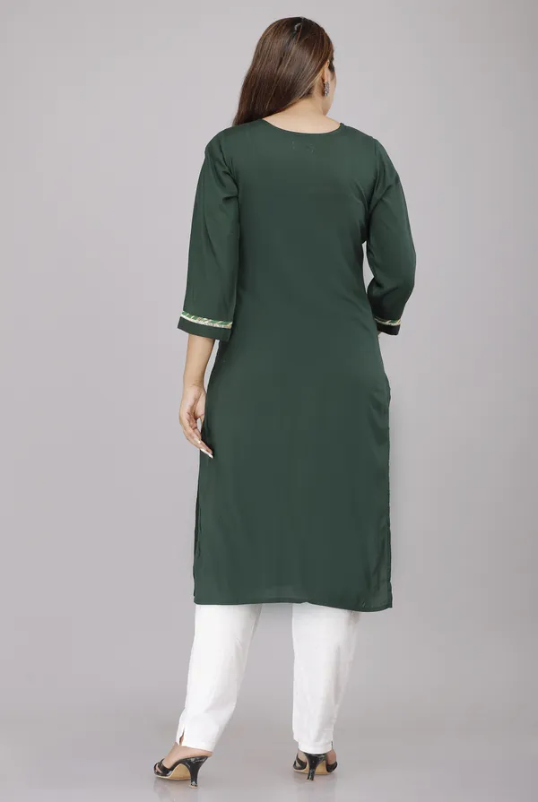 Green_Viscose_Rayon_Solid_Casual_Wear_Kurti_For_Women
